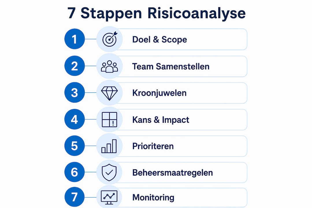 Infographic: het risicoanalyseproces in 7 overzichtelijke stappen