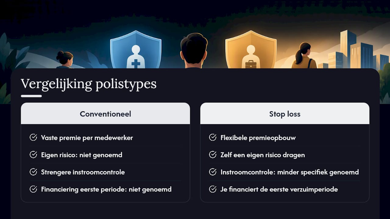 Vergelijking tussen twee verzuimverzekeringen