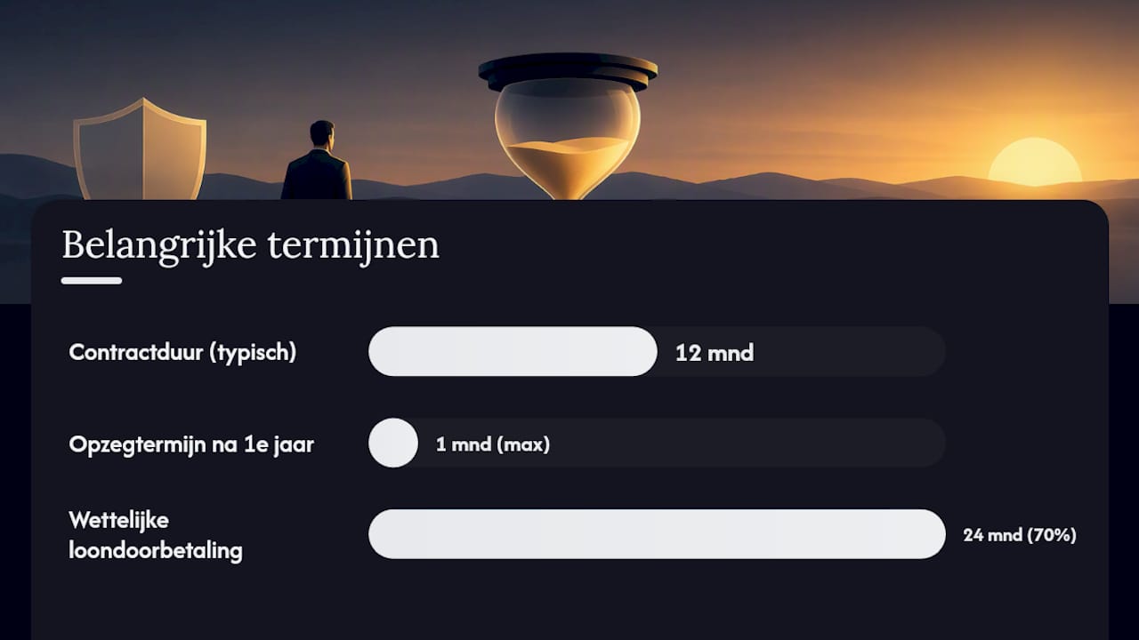 Tijdlijn voor het opzeggen van een verzuimverzekering